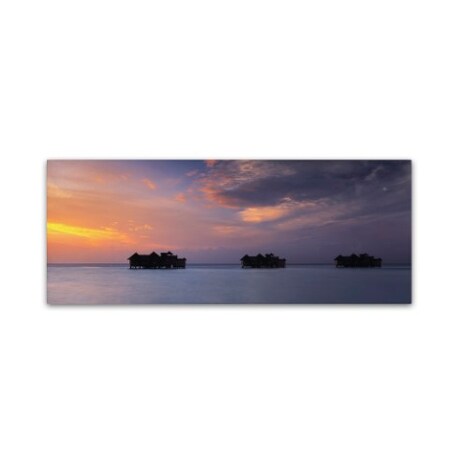 Trademark Fine Art David Evans 'Sunset Solitude-Maldives' Canvas Art, 6x19 DE0119-C619GG